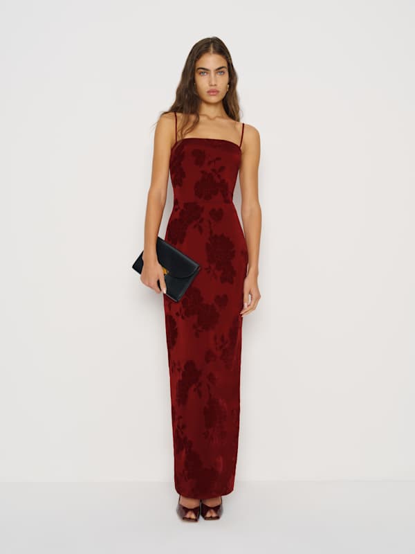 Frankie Silk Dress - Scarlet