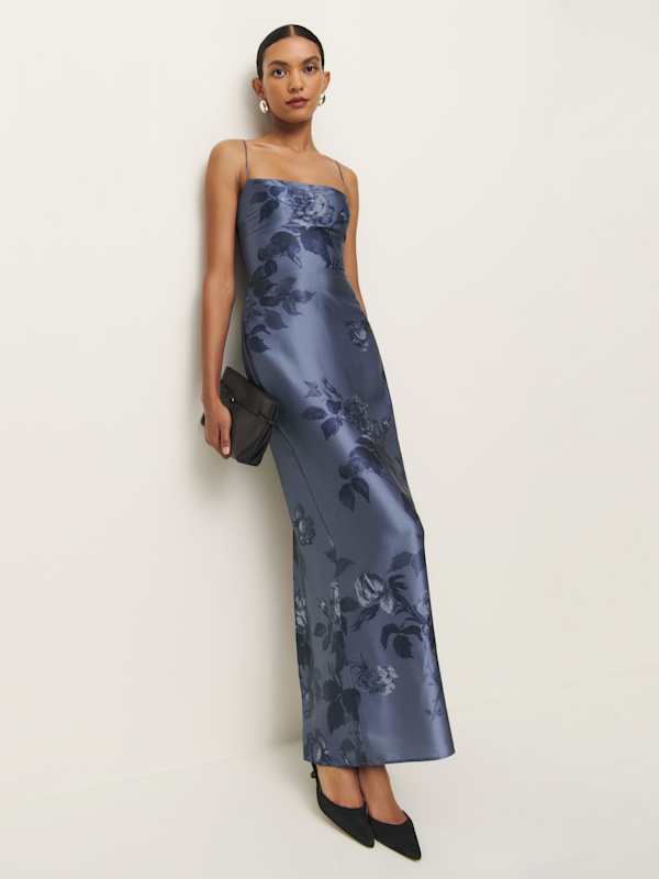 Robe en soie Frankie - Trieste Bordure