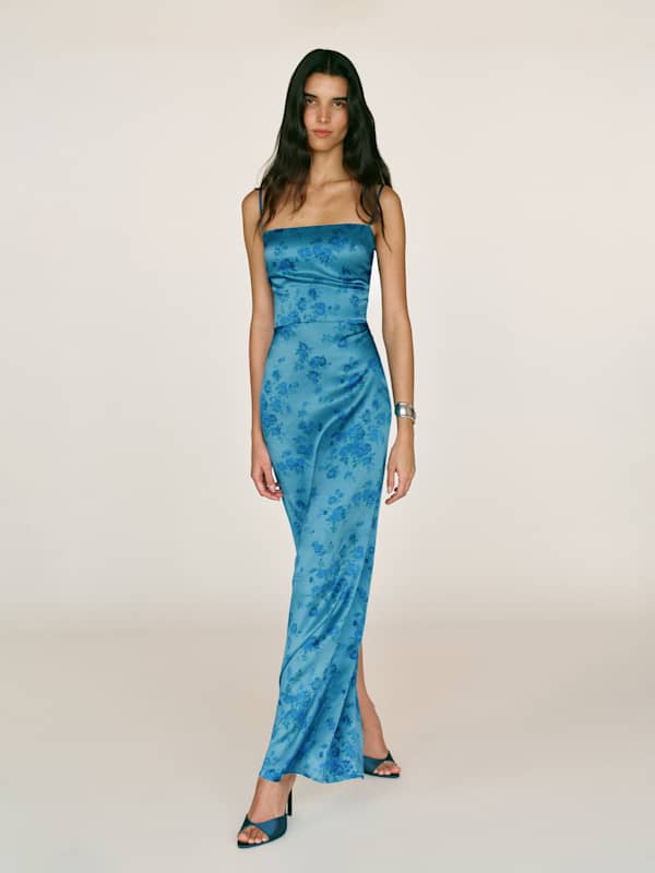 Frankie Silk Dress - Water Sign