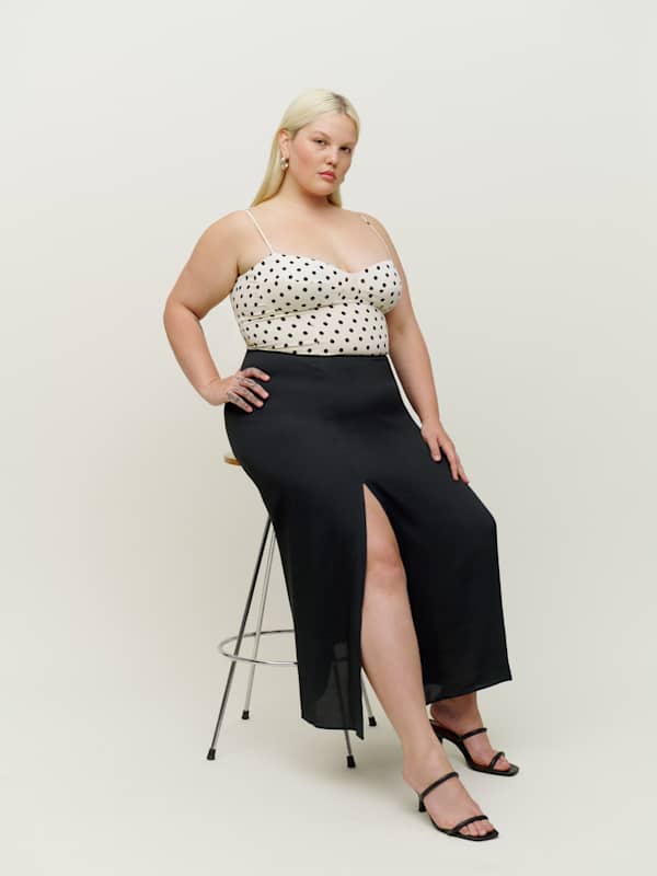 Jupe Zoe grandes tailles - Noir