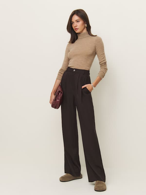Petites Mason Pant - Black Currant