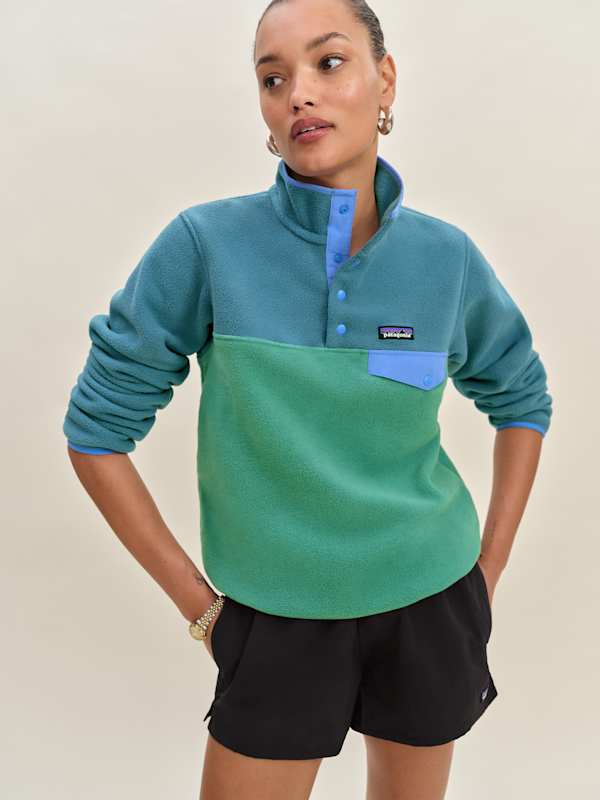 Pull léger W's Synchilla Snap-t Patagonia - Heartleaf vert