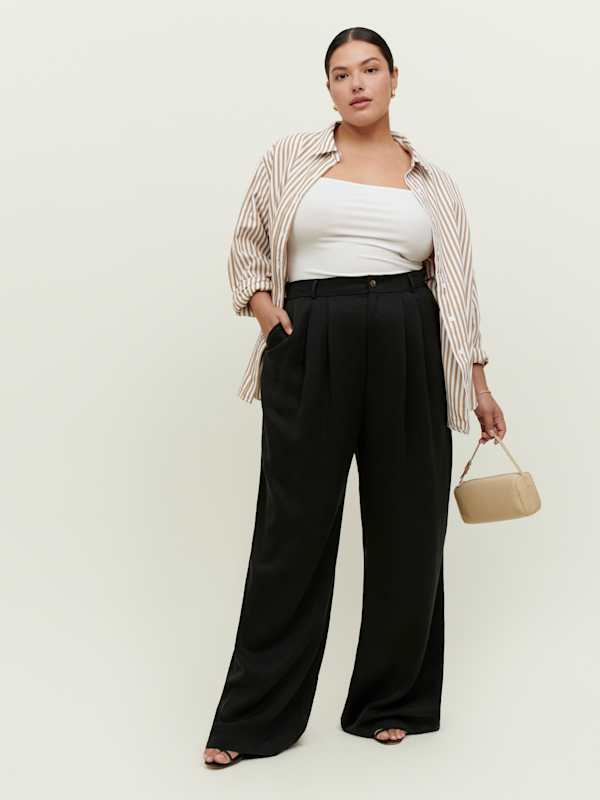 Pantalon Mason grandes tailles - Noir
