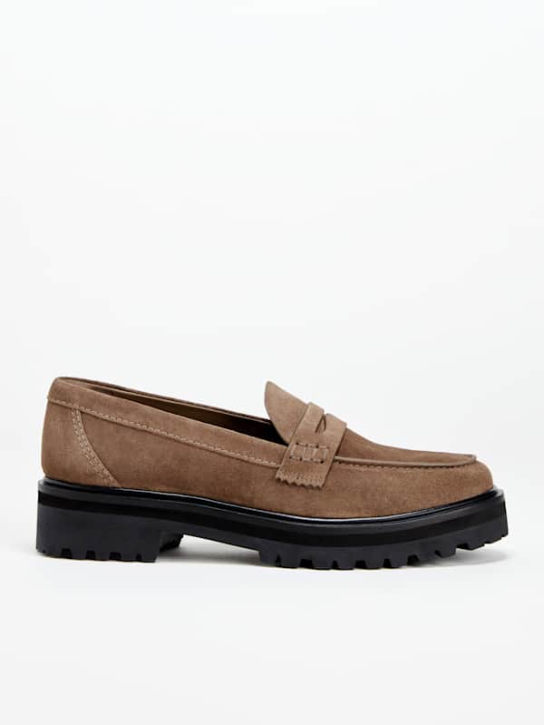 Agathea Chunky Loafer - Farro Suede