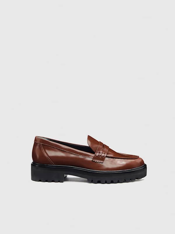 Mocassins épais Agathea - Cuir Cavalier