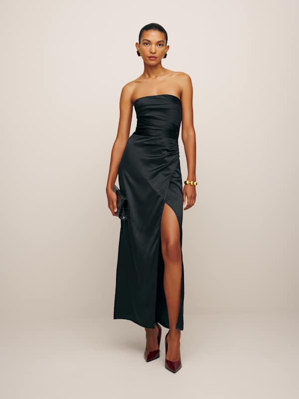 Barrow Silk Dress - Black