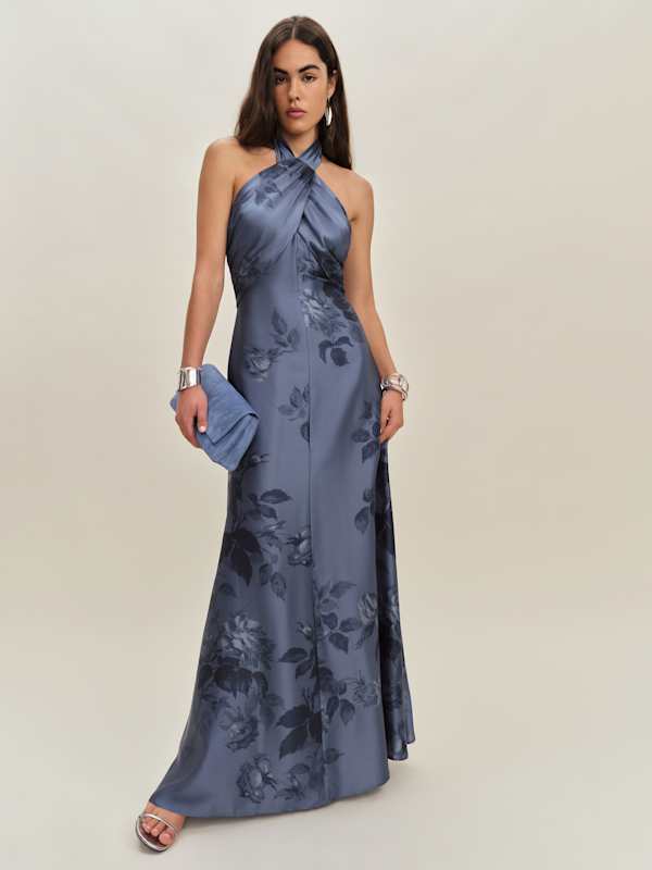 Robe en soie Veria - Trieste Bordure