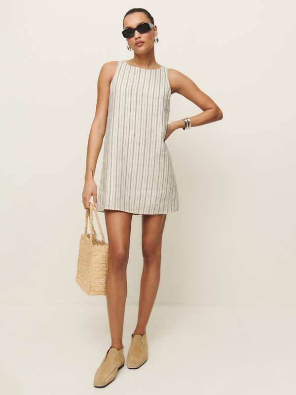 Robe en lin Jessi - Rayures Elsie