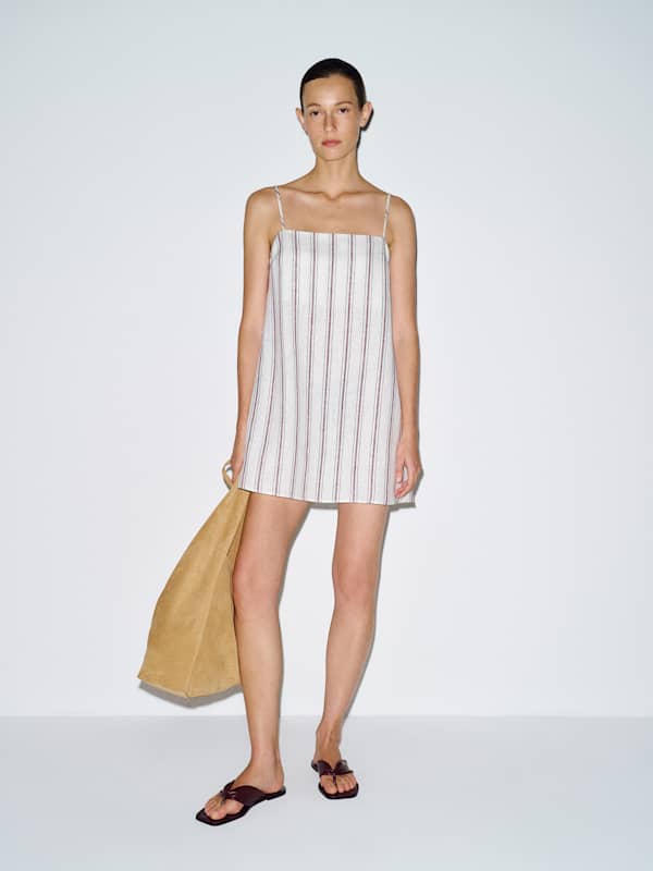 Aubree Linen Dress - Geneva Stripe