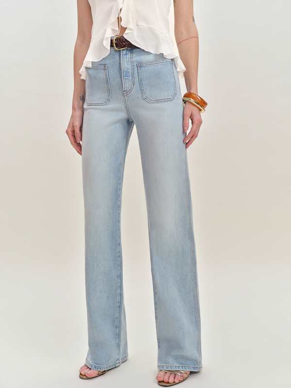 Alyssa High Rise Wide Leg Long Jeans - Lyra