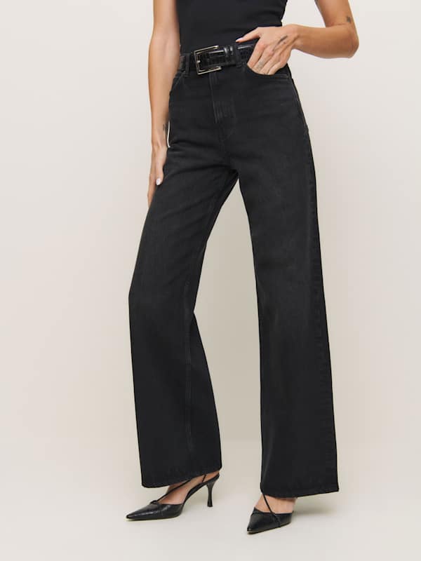 Cary High Rise Slouchy Wide Leg Jeans - Vana