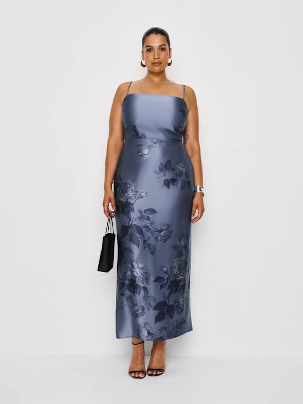 Robe en soie Frankie grandes tailles - Trieste Bordure
