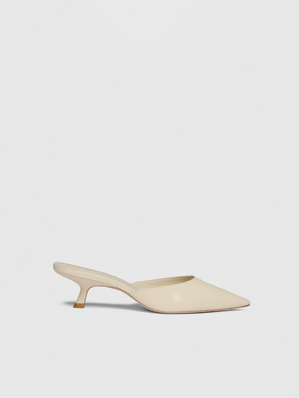Mules à kitten heels Wilda - Parmesan Verni
