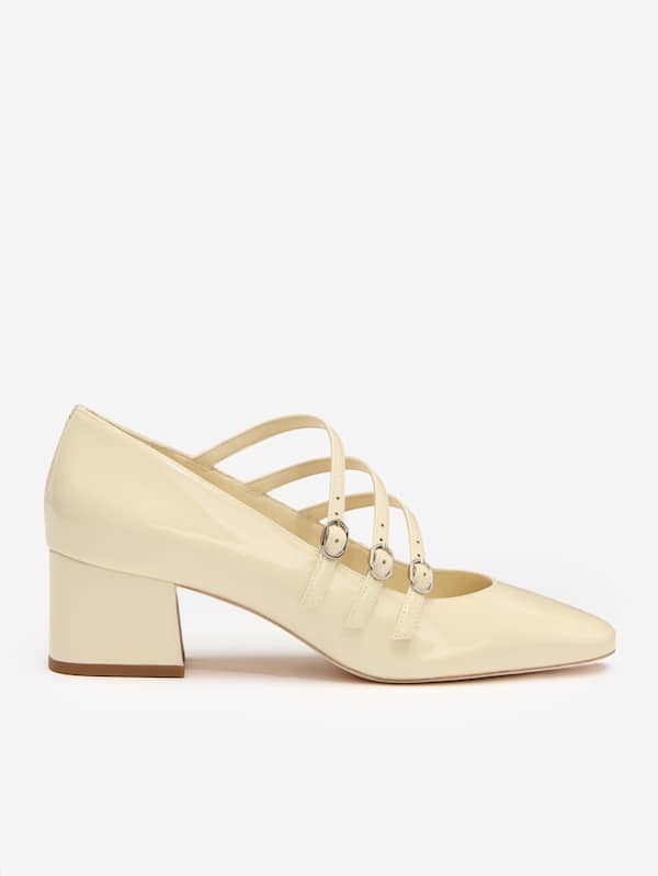 Mimi Buckle Pump - Cream Puff Patent
