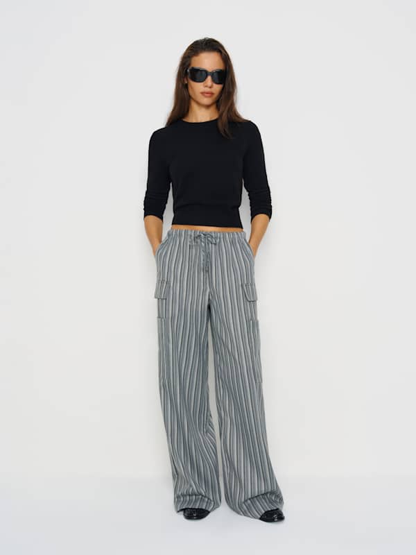 Pantalon Ethan - Rayures grises