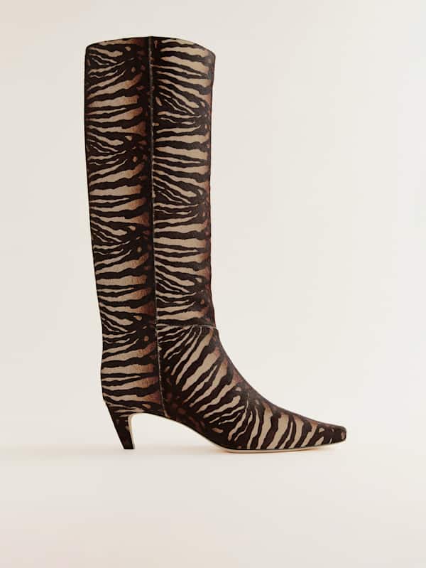 Bottes Remy - Cuir à poils hyène
