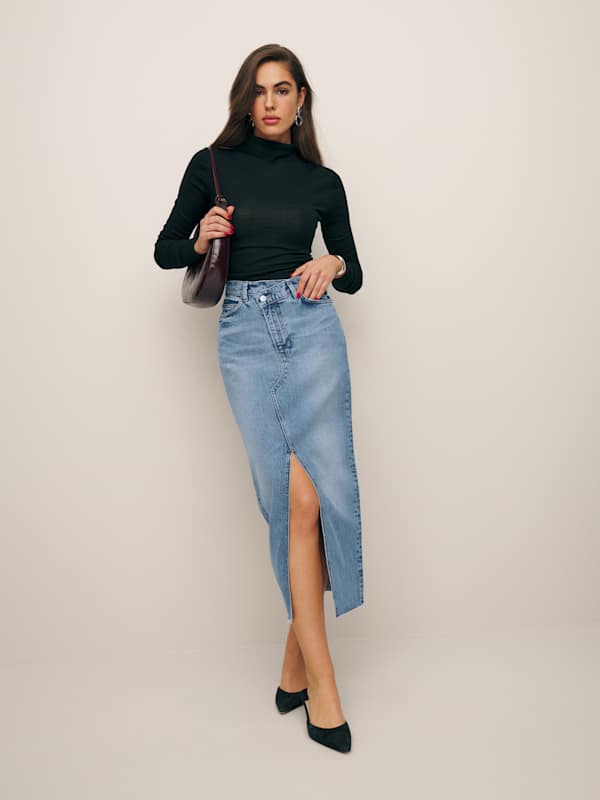 Jupe longue en denim Nila - Galway