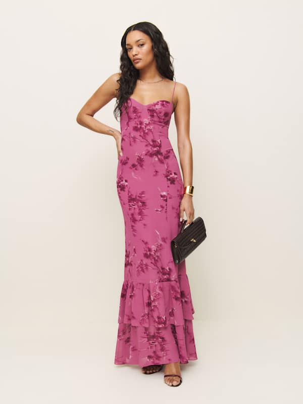 Fallon Dress - Hothouse Rose