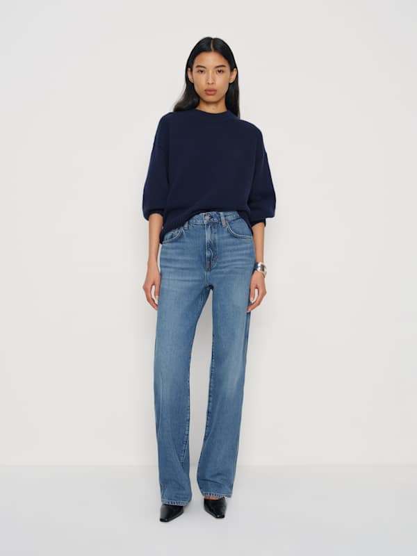 Val 90s Mid Rise Straight Jeans - Naysa
