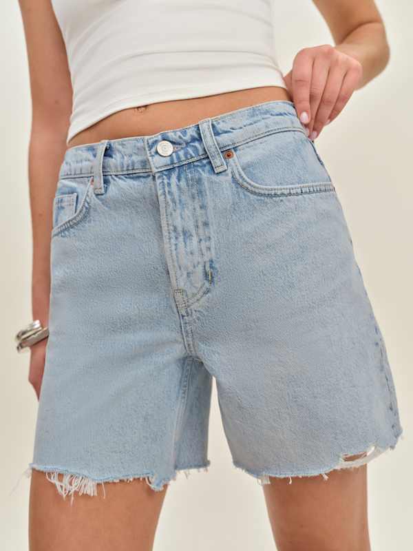 Raye Mid Rise 6” Relaxed Jean Shorts - Yarra