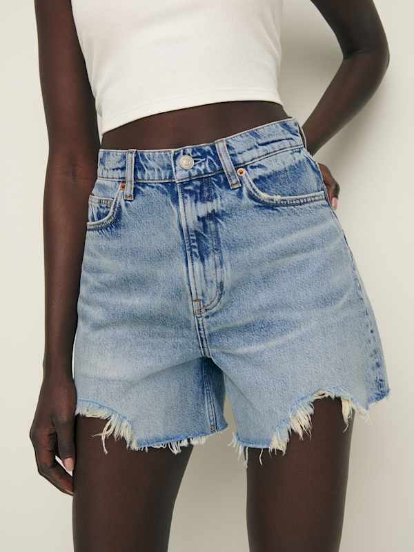 Short décontracté taille haute en denim Wilder - Atwood