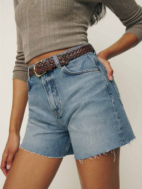 Short décontracté taille haute en denim Wilder - Galway