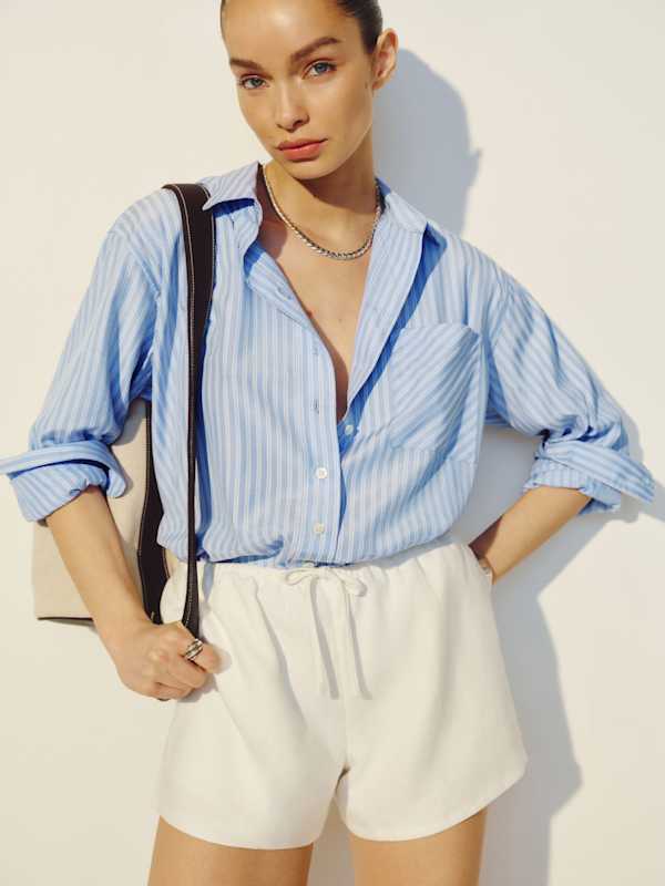 Short en lin Zoey - Blanc