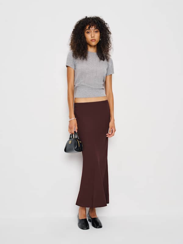 Layla Skirt - Mahogany