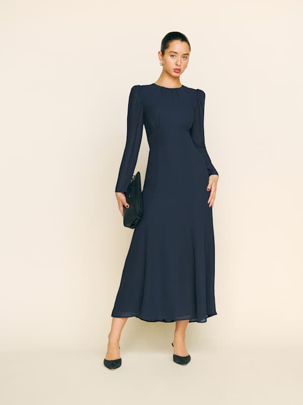 Robe Lysander - Bleu nuit