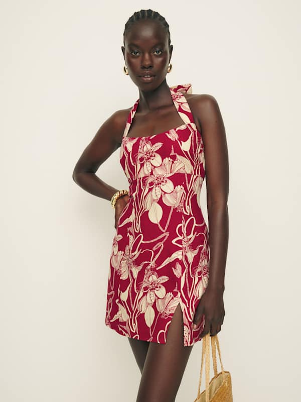 Isha Linen Dress - Las Dalias