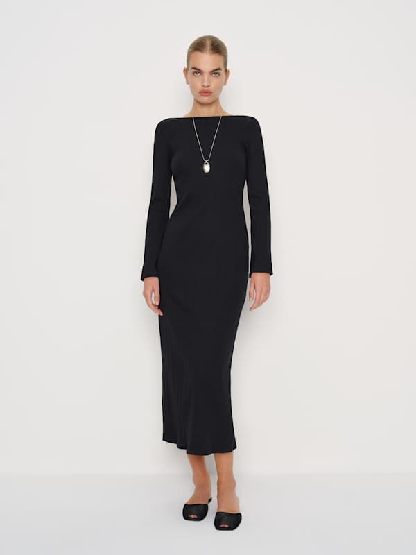 Delphina Knit Dress - Black