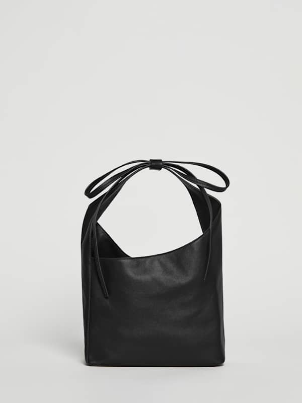 Petit cabas Vittoria - Cuir noir