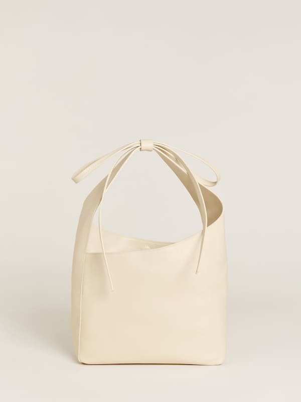 Petit cabas Vittoria - Cuir chou à la crème