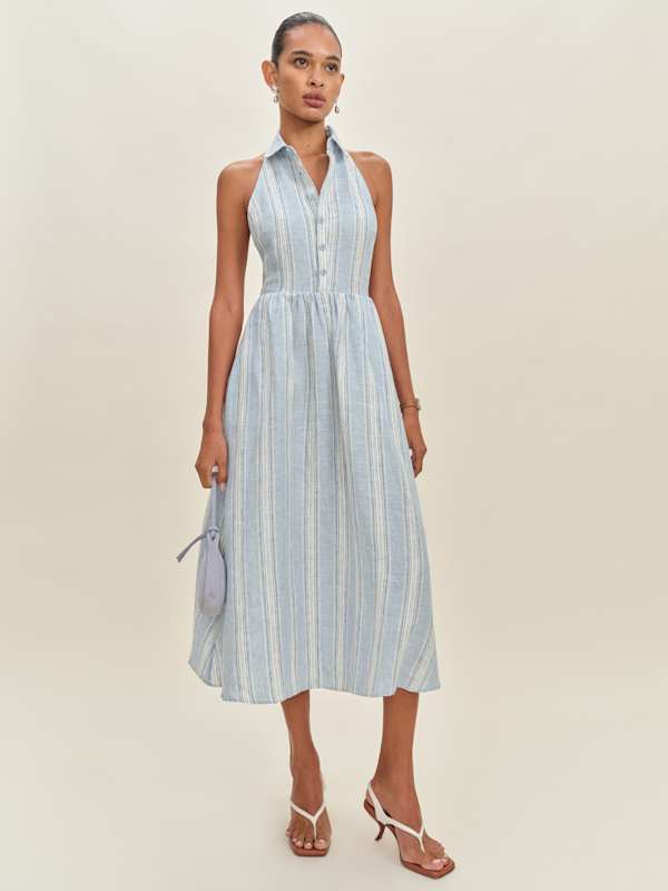 Robe en lin Tace - Rayures Corse