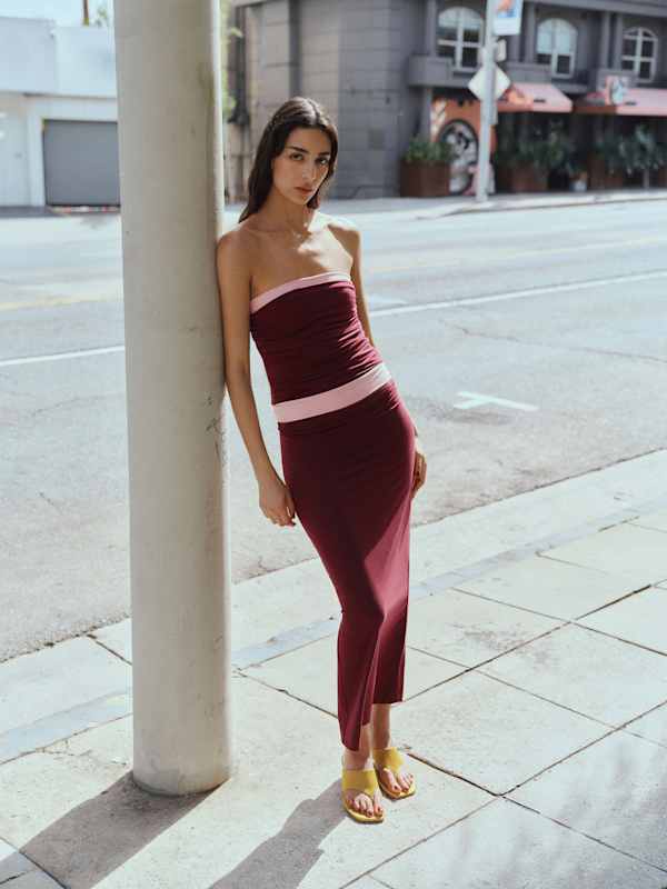 Maria Knit Skirt - Boysenberry