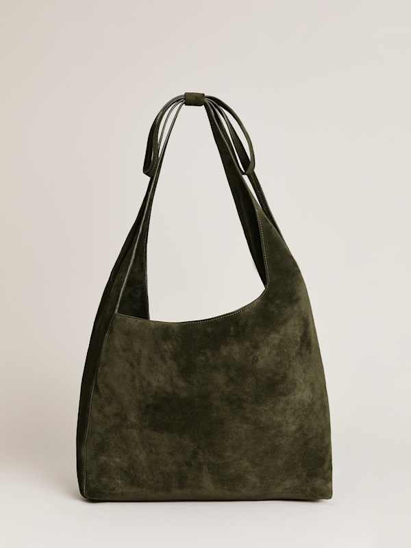 Medium Vittoria Tote Bag - Leccio Suede