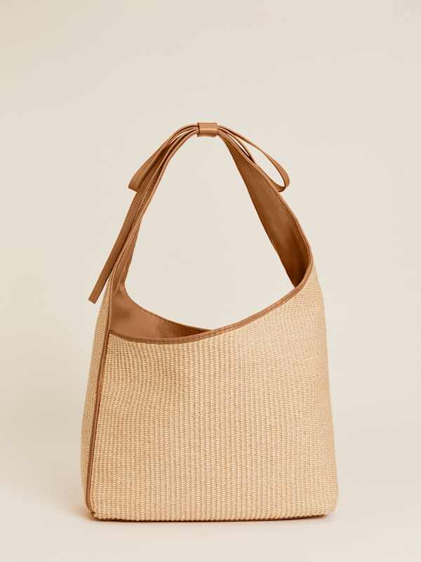 Medium Vittoria Tote Bag - Natural Raffia