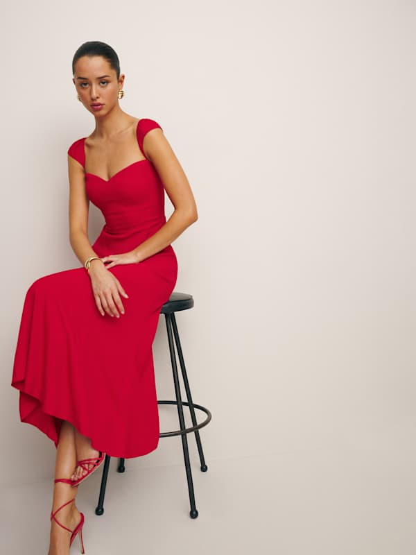 Petites Bryson Dress - Cherry