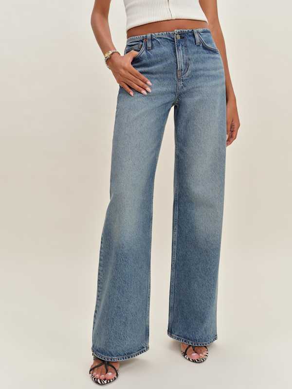 Jean large ample à taille basse Cary - Colorado sans bande de taille