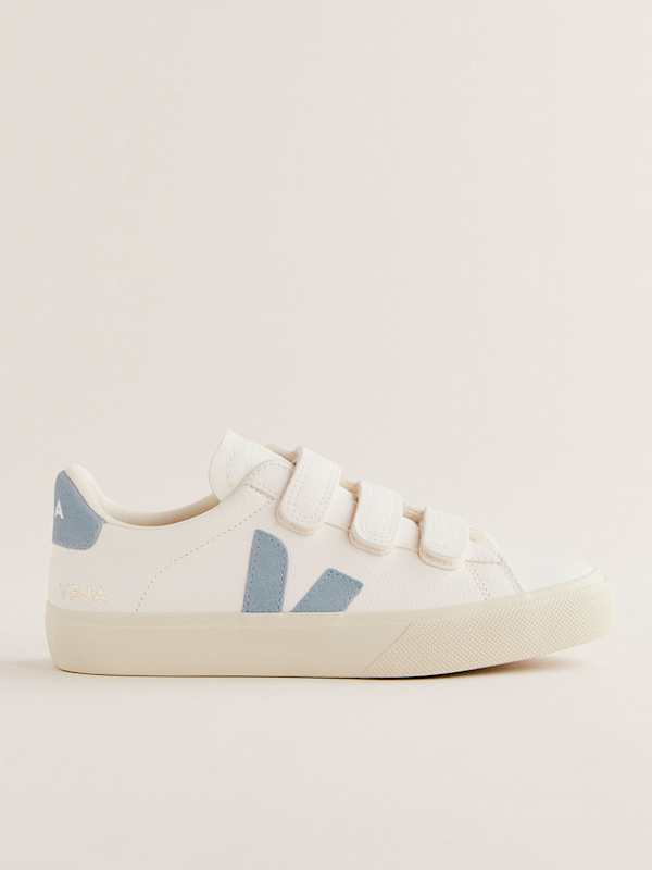 Baskets en cuir Recife Veja - Extra blanc / gris acier