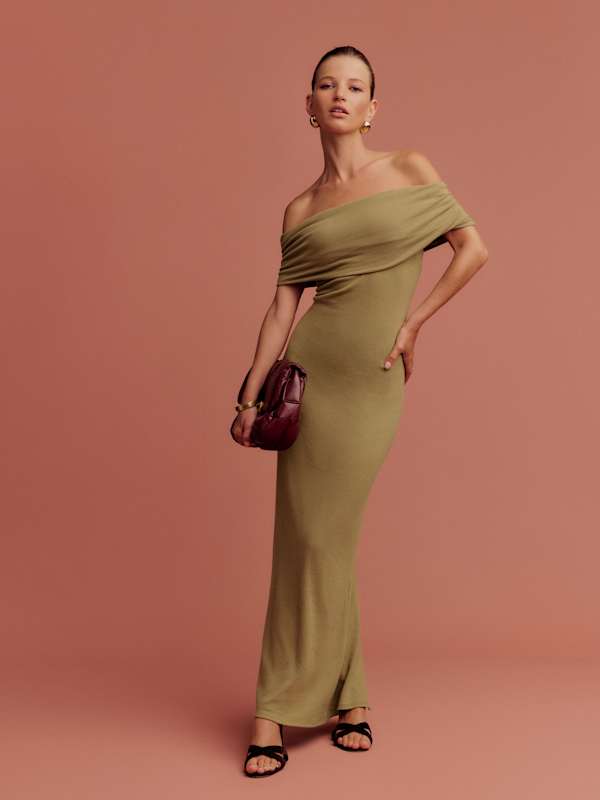 Josefina Knit Dress - Gold Coin