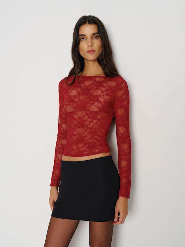 Top en dentelle Adriano - Red Lace