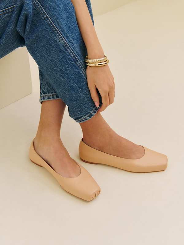 Ballerines Mikayla - Cuir Porcini