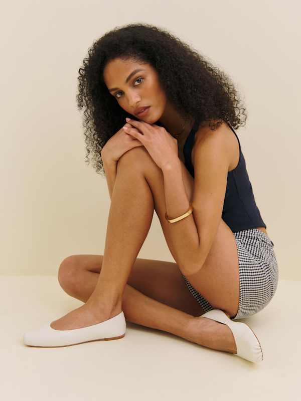 Ballerines Mikayla - Cuir blanc