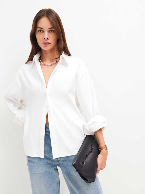 Chemise oversize Andy - Blanc