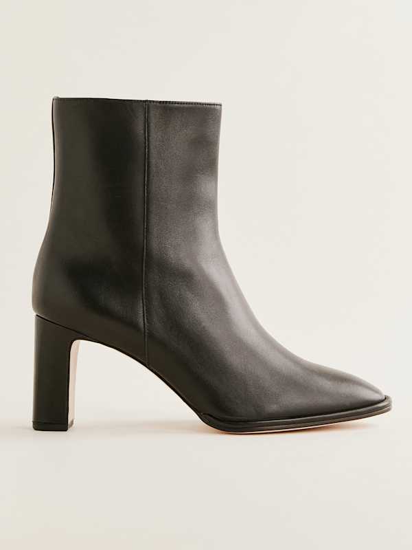 Gillian Ankle Boot - Black Leather