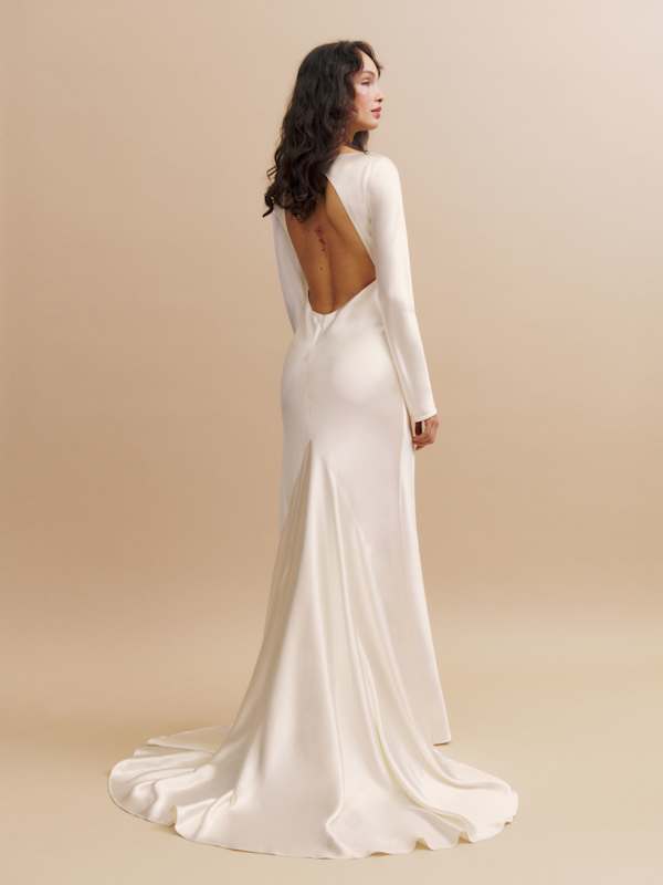 Adwen Silk Dress - Ivory