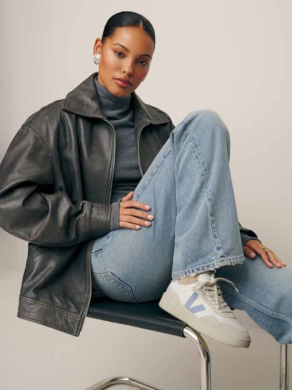 Veja V-90 Sneaker - Extra White / Steel