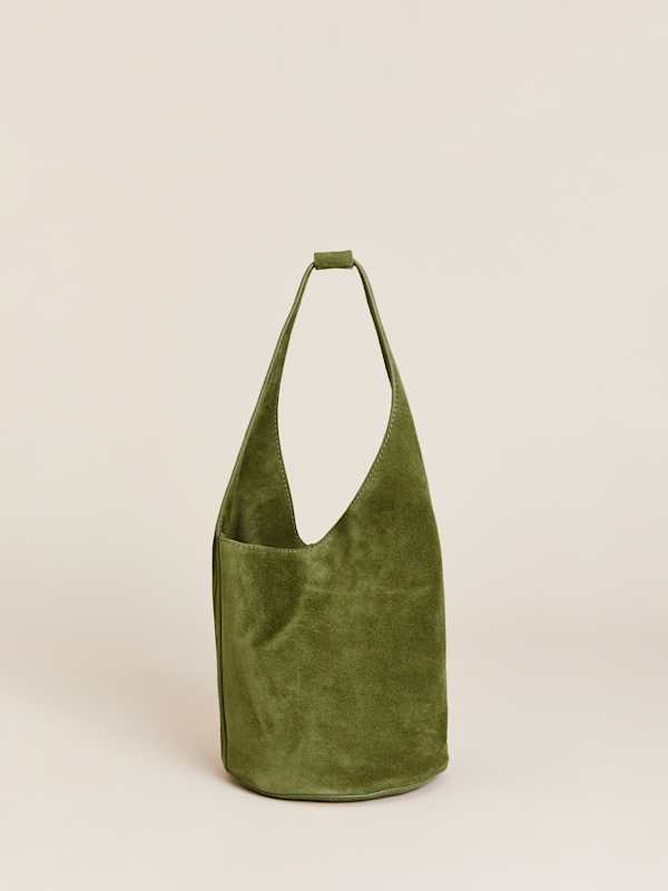 Petit sac seau Silvana - Daim avocat