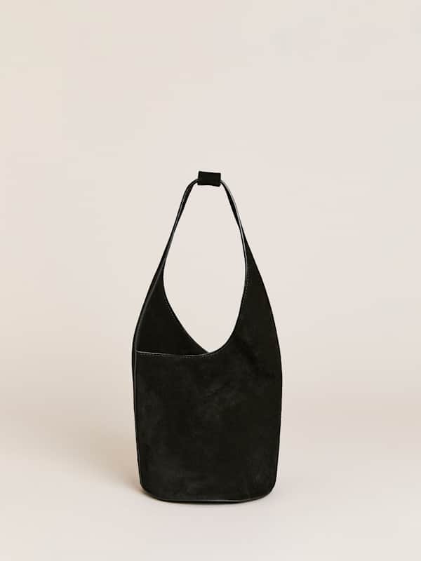 Petit sac seau Silvana - Daim noir